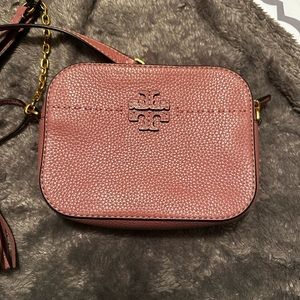 Tory Burch McGraw Camera Bag in Pink Magnolia